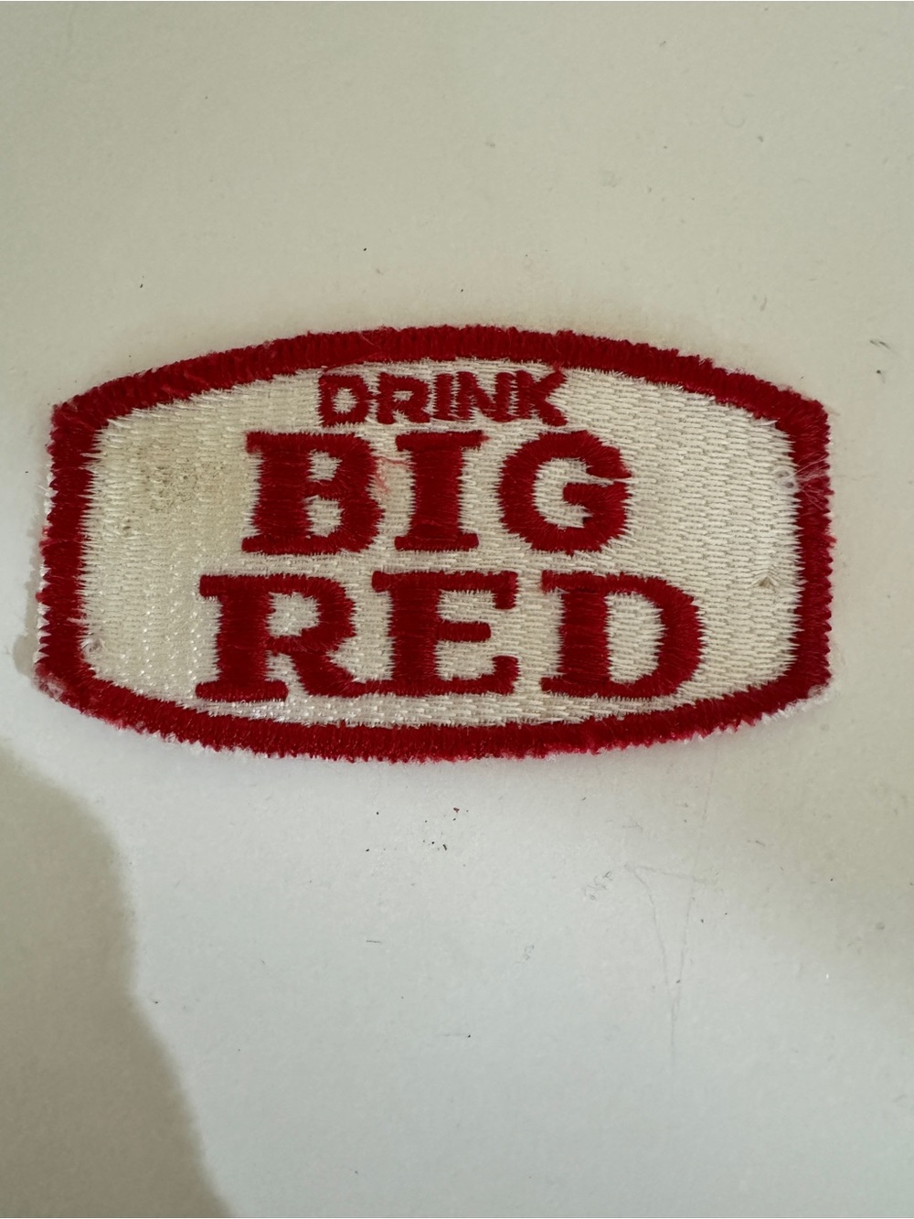 Small vintage red and white Big Red patch